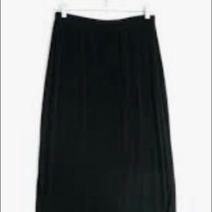 Chicos size 3 spandex straight long skirt- black